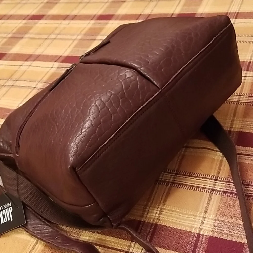 🆕️Jack Georges Uptown hobo leather bag. Cherry